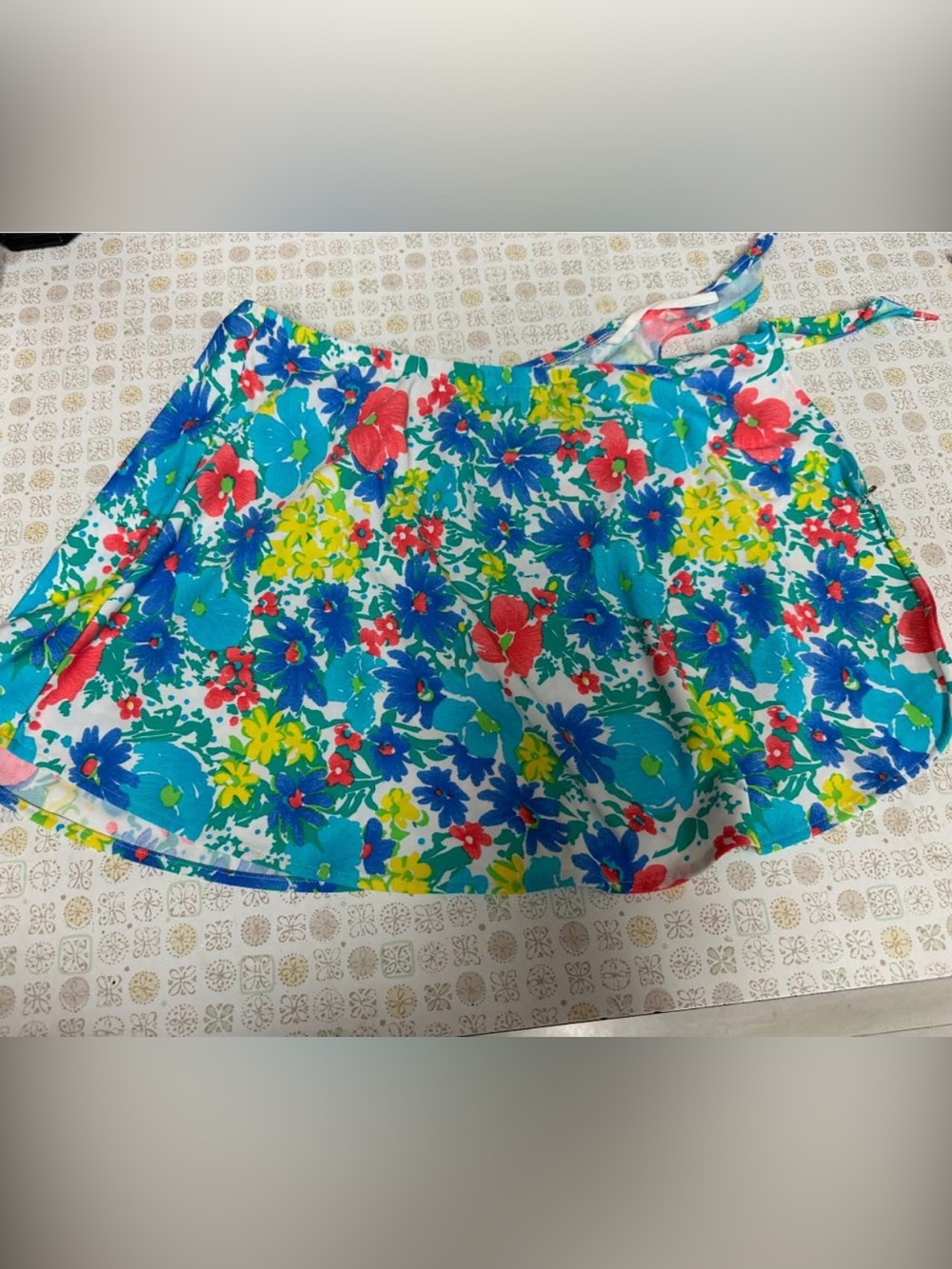 Women’s Floral A-Line Swimsuit Cover Skirt